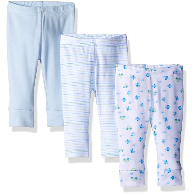 Baby Pants 3 Pack Set - Blue - 12 Months