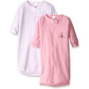 Baby Wearable Blankets - Pink, 0-6 Months, 2 Pack