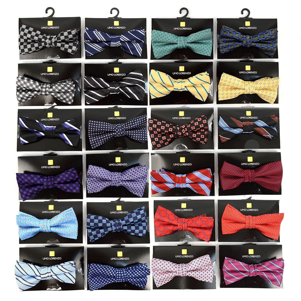 MPWZ17-18 Multi Color Blocks Pattern Boys Zipper Necktie