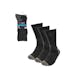 Men's Heavy Duty Crew Socks - Charcoal, 10-13, 3 Pack