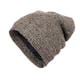 Winter Beanie Hats - Taupe/Brown/White, Oversized (1 of 4)