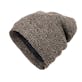 Winter Beanie Hats - Taupe/Brown/White, Oversized