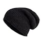 Adult Winter Beanie Hats - Black, Oversized
