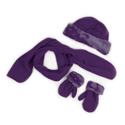 Toddlers' Winter Sets - 3 Piece, Purple, Fleece