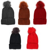 Women's Knit Winter Hats - Random Color Assortment