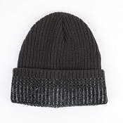 Adult Winter Beanie Hats - Charcoal/Marled Cuff, Acrylic