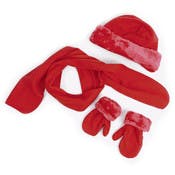 Toddlers' Winter Sets - Fleece, Burgundy, Fur Trim