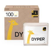 DYPER Eco Friendly Toddler Briefs - 21-31 lbs, 100 Pieces