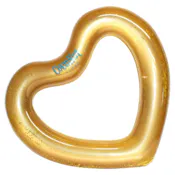 Gold Glitter Heart Pool Floats