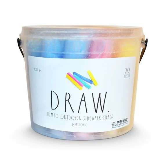 Jumbo Outdoor Sidewalk Chalk - 20 Pieces