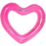 Pink Glitter Heart Pool Floats