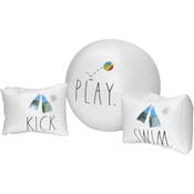 Kids' Water Wings & Beach Ball - "Swim, Kick, Play"