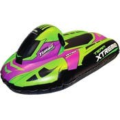 Inflatable Snowmobile Sleds - Green/Purple