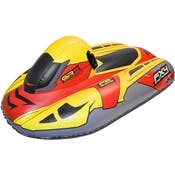 Inflatable Snowmobile Sleds - Yellow/Red