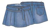 Denim Skorts - Size 7-16, 12 pcs