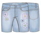 Girls Royal Bermudas - Size 4-6X, 12pcs