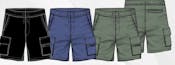 Boys Hybrid Cargos - 8-16, Navy, 12pcs