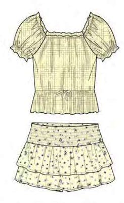 Girls Tops &amp; Short Sets - Size 7-16, 12pcs