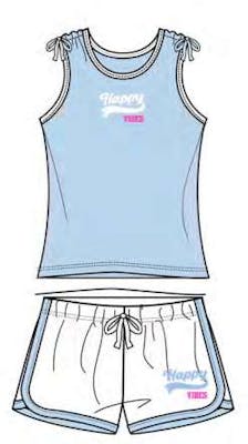 Girls Knit Short Sets - Size 7-16, 12pcs