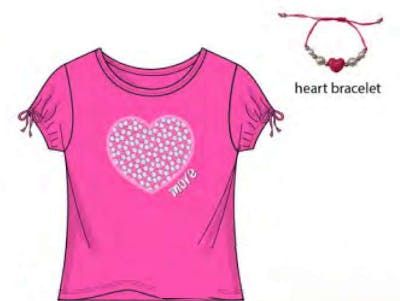 Girls Embellished Tops - Size 7-16, 12pcs