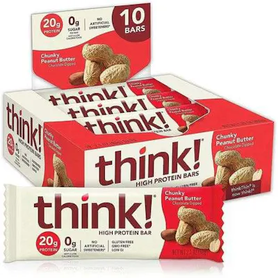 think! Chunky Peanut Butter Protein Bars - 10 Pack