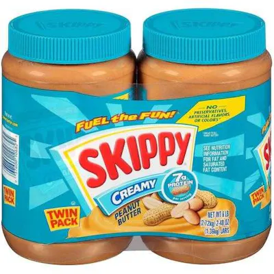 Skippy Peanut Butter - Creamy, Twin Pack