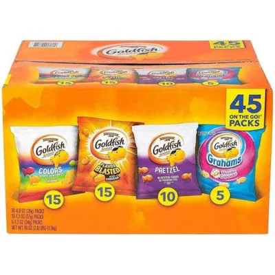 Goldfish Variety Pack - Sweet &amp; Savory, 45 Bags