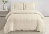 3-Piece Hotel Collection Ruffled Quilt Sets