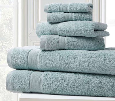 100% Cotton Bath Towel Sets, 6PC