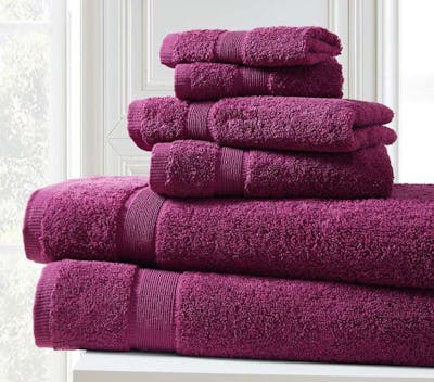 100% Cotton 6-Piece Bath Towel Sets
