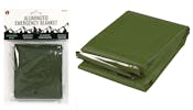 Heavy Duty Emergency Aluminized Blankets, Green - 83" x 51"