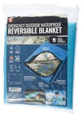 Emergency Outdoor Waterproof Reversible Blankets, Blue - 51" x 82"