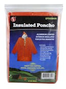 Aluminum Coated Insulated Poncho, 5' x 6' - Orange