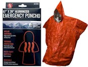 Orange Emergency Aluminized Poncho - 67" x 39"