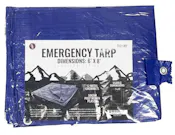 Blue Tarps with Metal Grommets - 6' x 8'