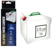 3.75 Gallon Collapsible Water Carrier with Handle - 9" x 10" x 11.5"