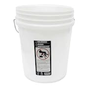 5 Gallon Plastic Bucket - White