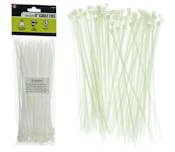 100-Piece Set Cable Ties, Natural - 8" x 3.6MM