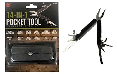 14-in-1 Multi-Functional Pocket Tool - Black