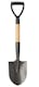 Knurled D-handle 45 HRC Hardness Steel Round Shovel, Wood Handle - 28.25" (2 of 3)