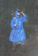 Water-Resistant Emergency Poncho with Hood - Blue (2 of 2)