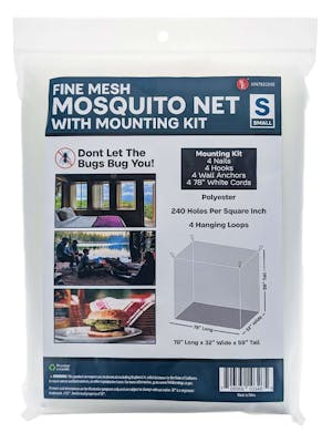 Fine Mesh Polyester Mosquito Nets - 72" x 32" x 59"