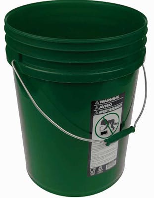 5 Gallon Plastic Bucket - Green