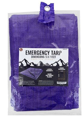 Blue Tarps with Metal Grommets - 5' x 7'