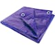 Blue Tarps with Metal Grommets - 5' x 7' (2 of 3)