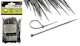100-Piece Set Cable Ties, Black - 4" x 2.5MM (1 of 3)