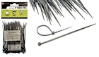 100-Piece Set Cable Ties, Black - 4" x 2.5MM image number null