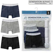 Boys' Cotton Knit Boxer Briefs - Size S-XL, 3-Pack