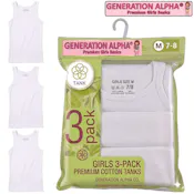 Girls' Tank Tops - 3 Pack, Size S-XL