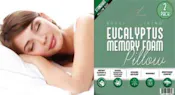 Eucalyptus Infused Pillows - Standard Size, 2 Pack